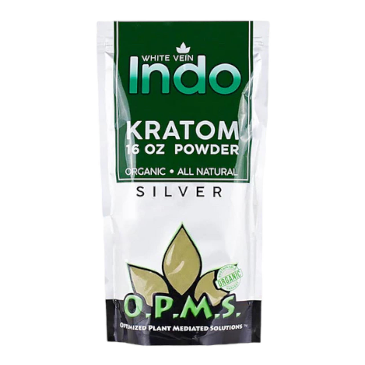OPMS SILVER KRATOM 16OZ POWDER