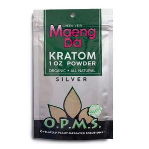 OPMS SILVER KRATOM 1OZ POWDER
