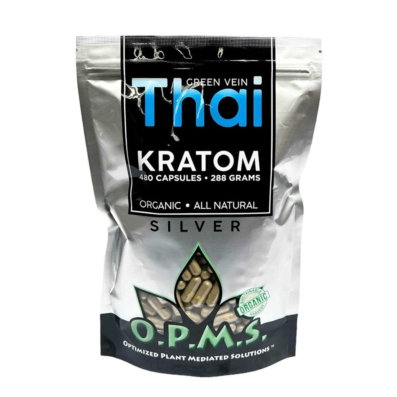 OPMS SILVER KRATOM 480CT CAPSULES
