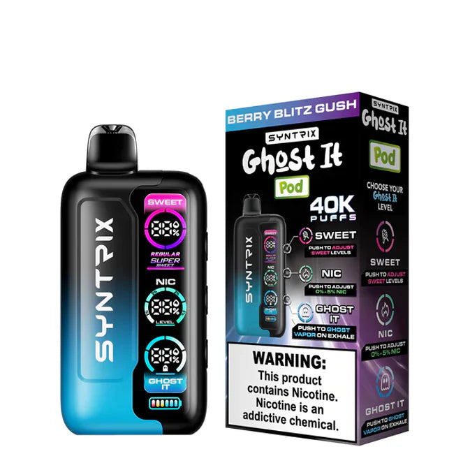 SYNTRIX GHOST IT 40K DISPOSABLE (5CT DISPLAY)