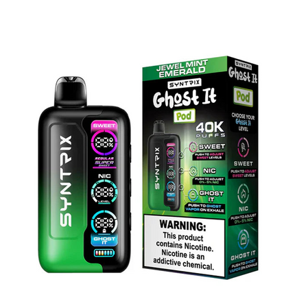 SYNTRIX GHOST IT 40K DISPOSABLE (5CT DISPLAY)