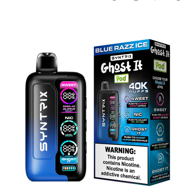 SYNTRIX GHOST IT 40K DISPOSABLE (5CT DISPLAY)