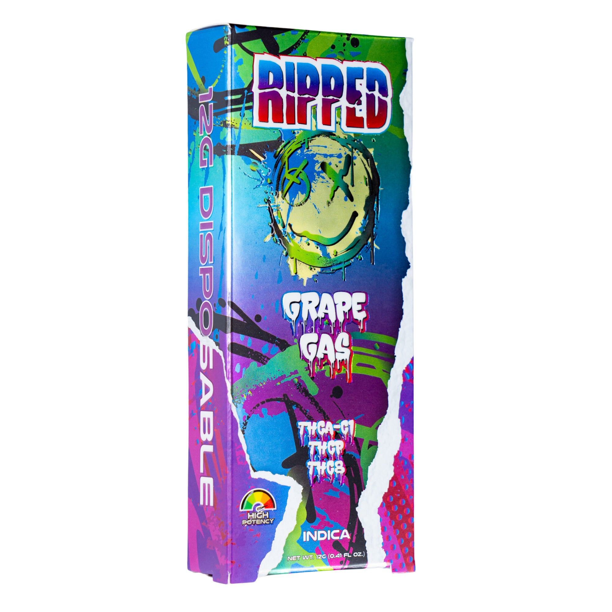 RIPPED (THCA-C1 THCP THC8) 12 GRAM DISPOSABLE – Rising Wholesale Inc