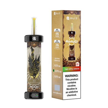 OLIT HOOKALIT 0.35% NIC 40K PUFFS DISPOSABLE (5CT DISPLAY)