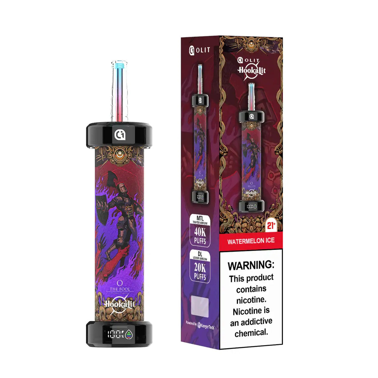 OLIT HOOKALIT 0.35% NIC 40K PUFFS DISPOSABLE (5CT DISPLAY)