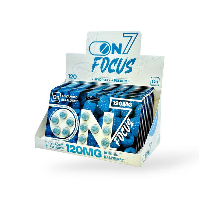ON7 7-HYDROXY + PSEUDO 120MG TABLETS (12CT PACK) | BLUE RASPBERRY