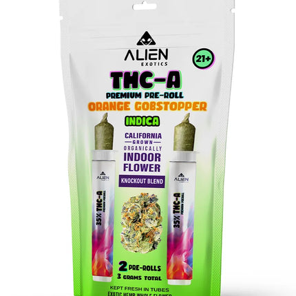 ALIEN EXOTICS THCA PRE-ROLL KNOCKOUT BLEND (2X1.5G EACH)