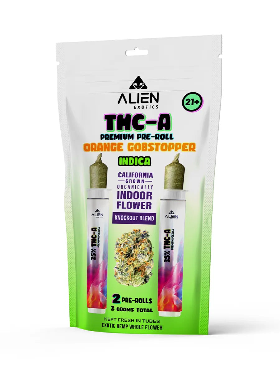 ALIEN EXOTICS THCA PRE-ROLL KNOCKOUT BLEND (2X1.5G EACH)
