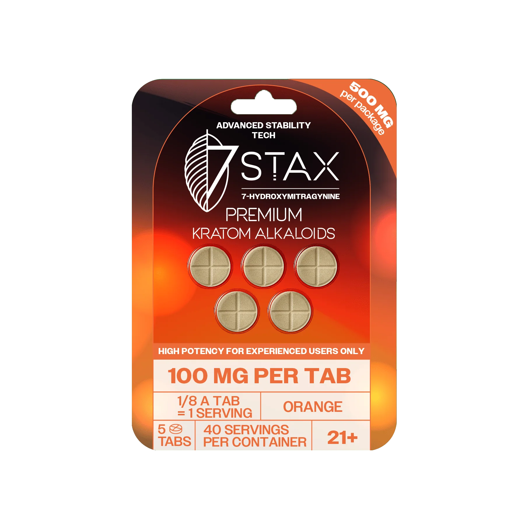 7STAX 7-HYDROXY 100MG PER TAB 5CT/PACK (10 PACK BOX)