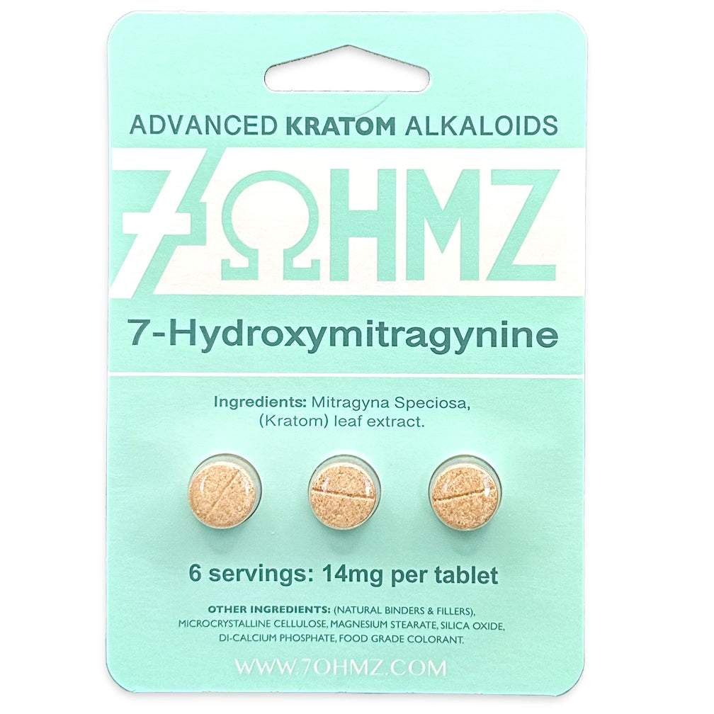 7 -  OHMZ ADVANCED KRATOM ALKALOIDS 3 TABLETS / PACK 6 SERVINGS
