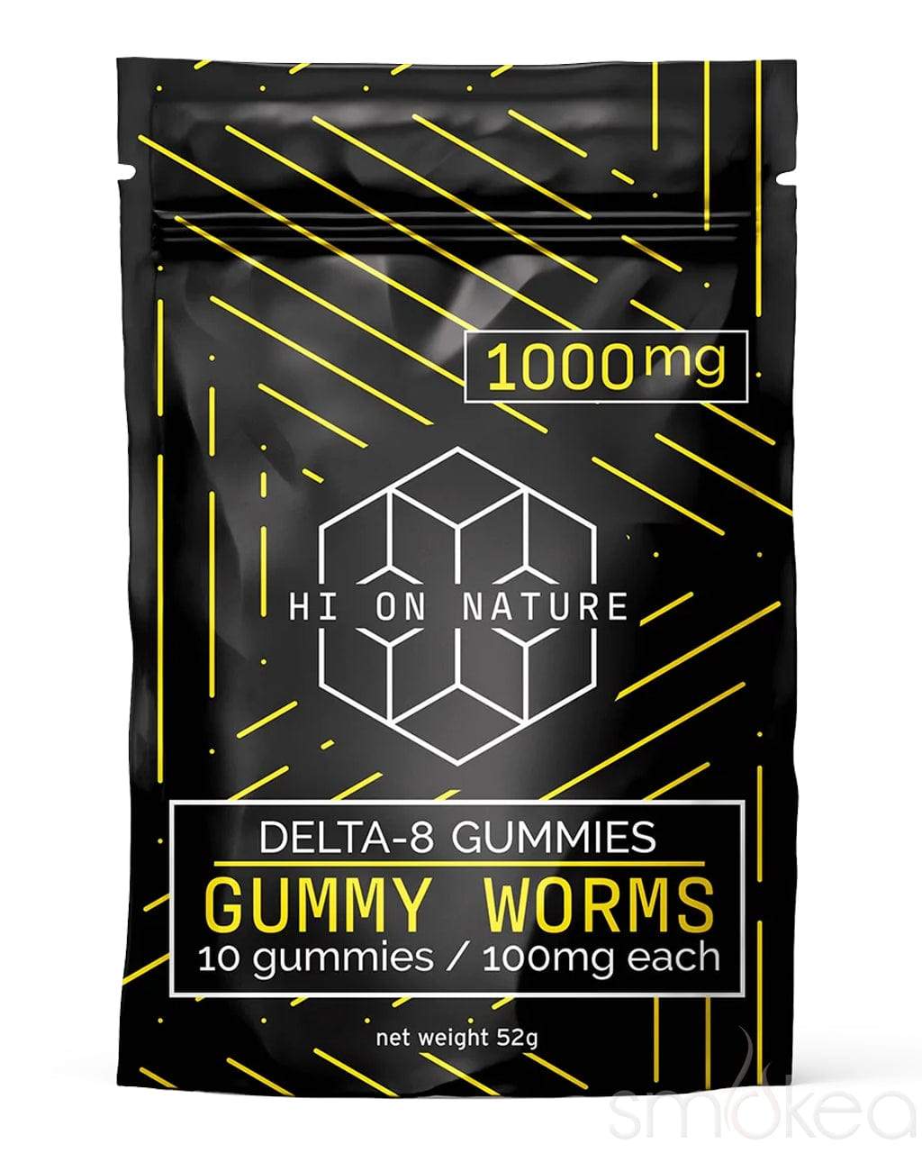 HI ON NATURE BLAST OFF BLEND (THC-A + THC-P + D8) 1000MG GUMMY (2PC/PACK) 80CT JAR | MYSTERY