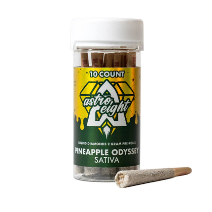 ASTRO 8 THC-A LIQUID DIAMONDS 2G PRE ROLLS 10CT/JAR