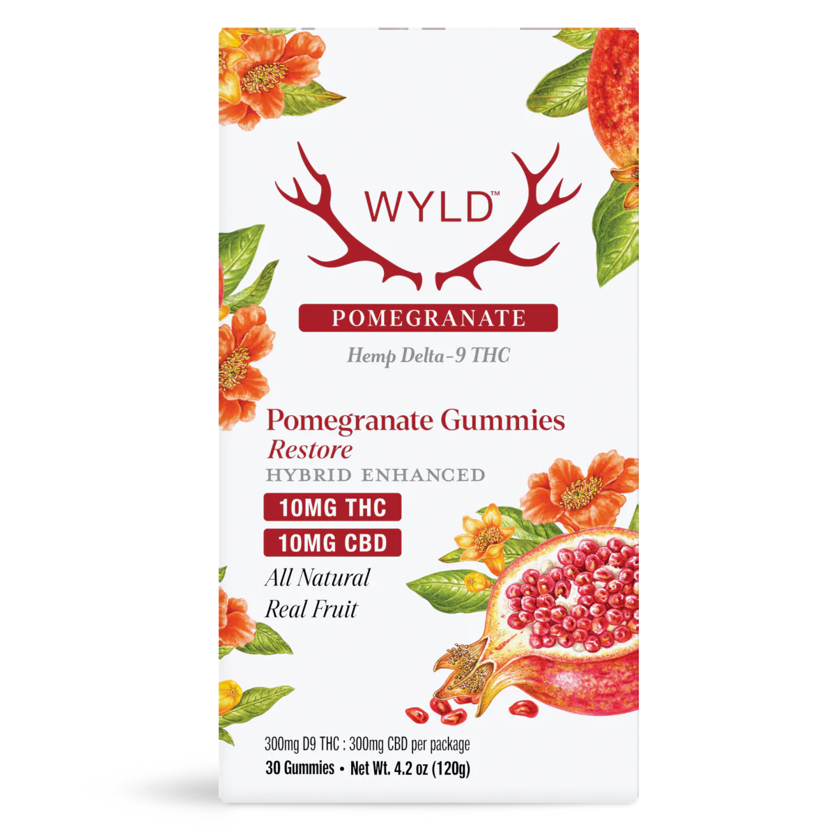 WYLD HEMP 10MG D9 + CBD GUMMIES (30CT/PACK)
