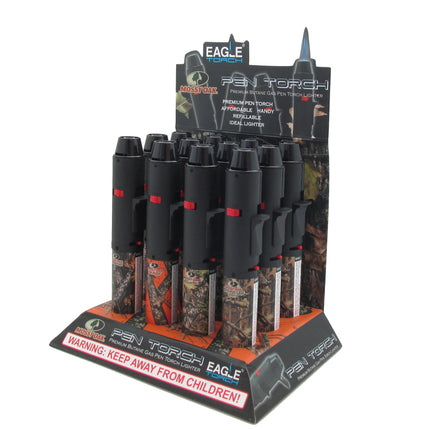 PT132MOK EAGLE TORCH LIGHTER 12CT | MOSSY OAK 7" PEN TORCH