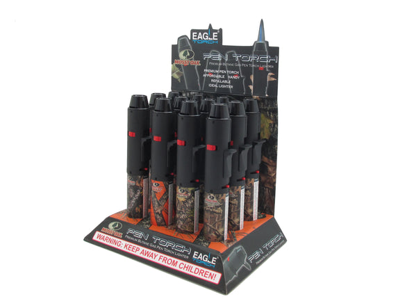 PT132MOK EAGLE TORCH LIGHTER 12CT | MOSSY OAK 7" PEN TORCH