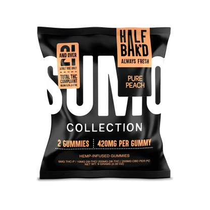 HALF BAK'D | THC-A | THC-P | D9 | 2CT/PACK 420MG/GUMMY (30 PACK DISPLAY)