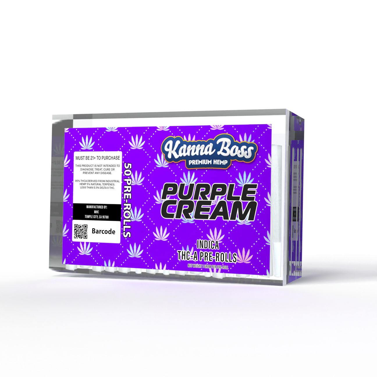 KANNA-BOSS 1 GRAM THC-A PRE-ROLL (50CT DISPLAY)