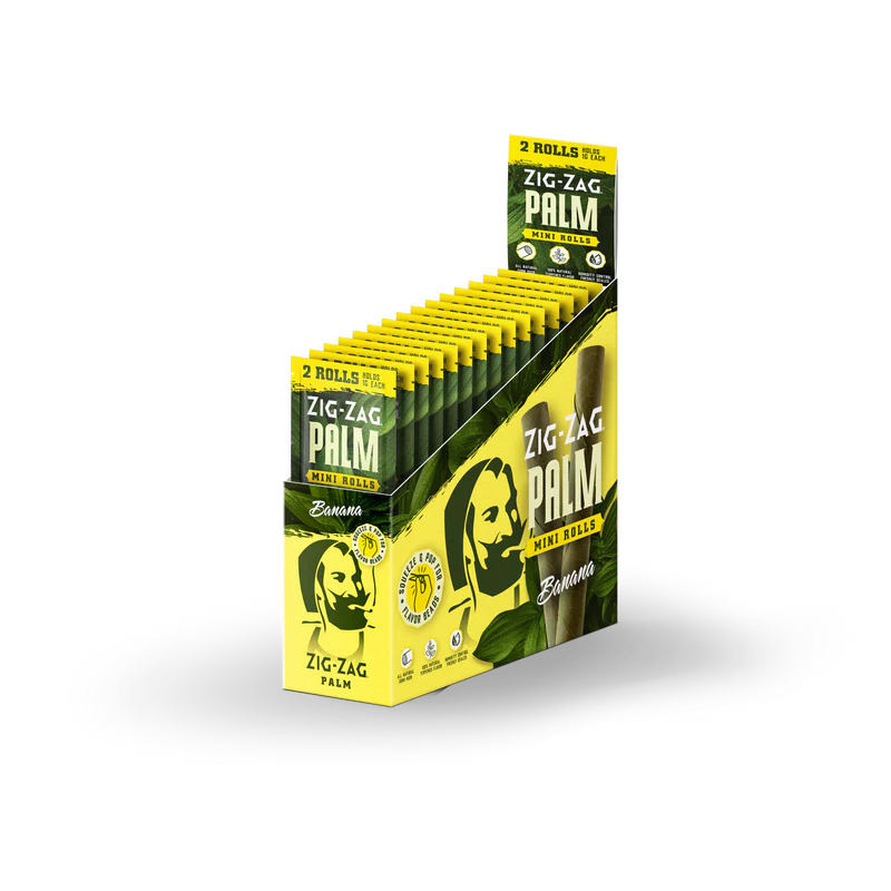 ZIG-ZAG MINI PALM ROLLS (2CT/PACK) HOLDS 1 GRAM EACH 15PACK/DISPLAY