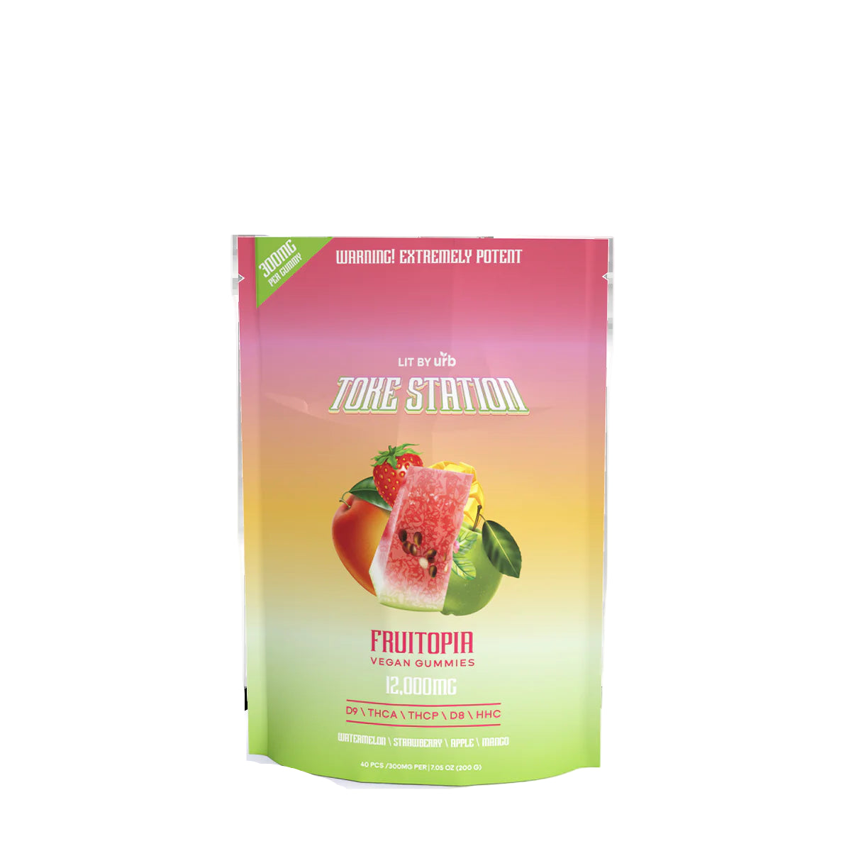 URB X TOKE STATION (D9 \ THCA \ THCP \ D8 \ HHC) VEGAN GUMMIES 12,000MG BAG