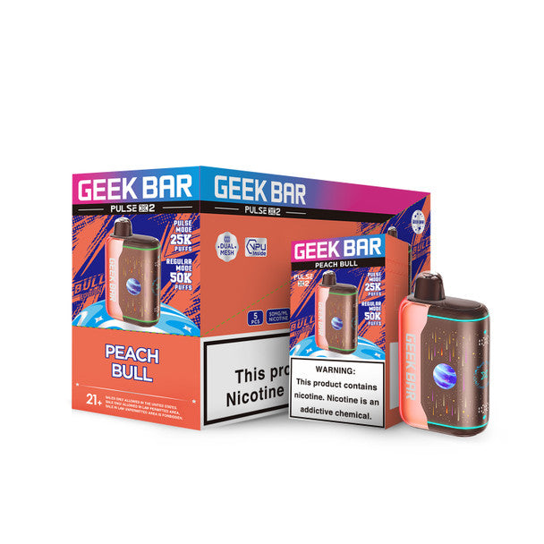 GEEK BAR PULSE X2 25K PUFFS CURVED 3D SCREEN DISPOSABLE (5CT DISPLAY)