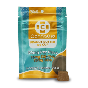 CANNA AID 30MG D9 PEANUT BUTTER CUP (5CT/PACK)
