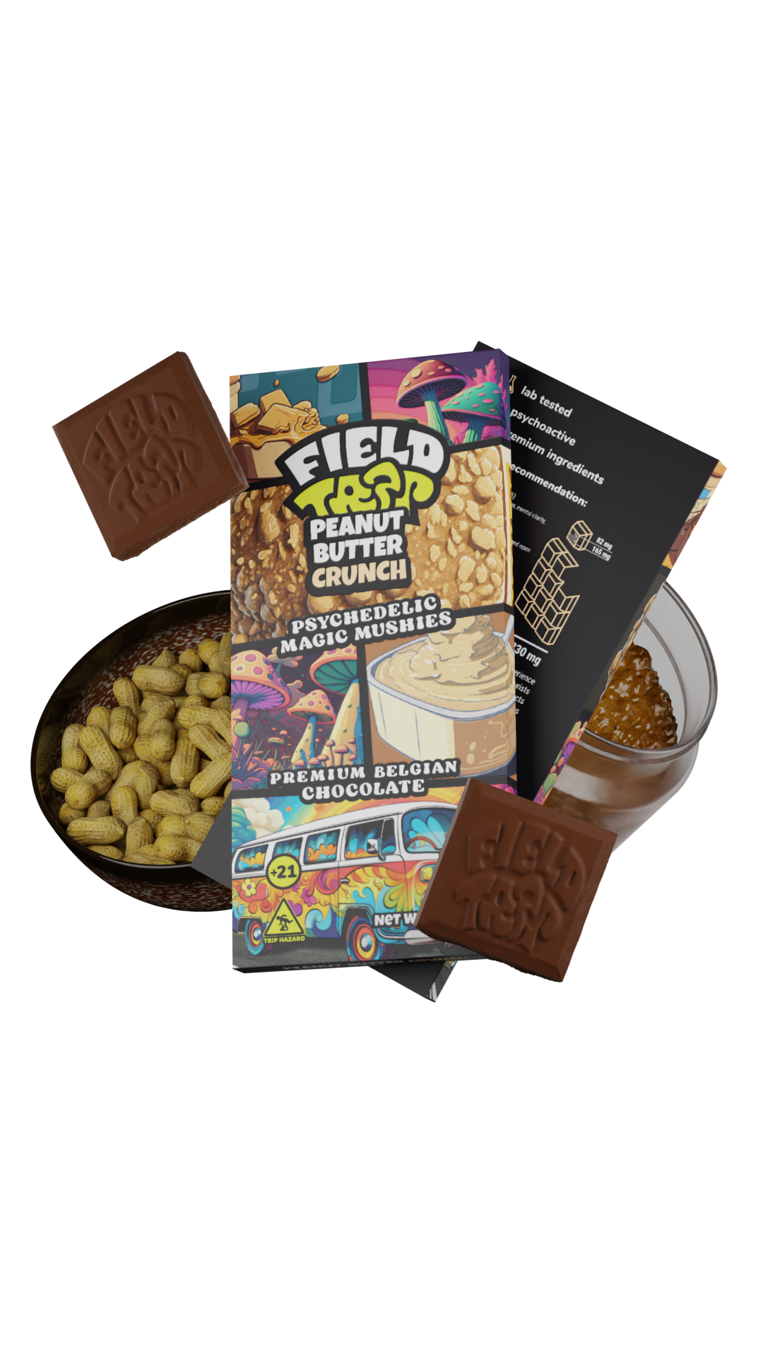 FIELD TRIP PSYCHEDELIC MAGIC MUSHIES BELGIAN CHOCOLATE BAR