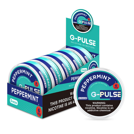 G-PULSE 6MG NICOTINE POUCHES (5CT DISPLAY)