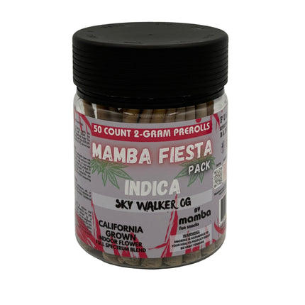 MAMBA FIESTA PACK FULL SPECTRUM BLEND 2 GRAM PRE ROLL JAR (50CT/JAR)