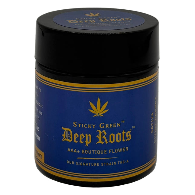 STICKY GREEN DEEP ROOTS 3.5G THC-A FLOWER (BOUTIQUE EDITION)