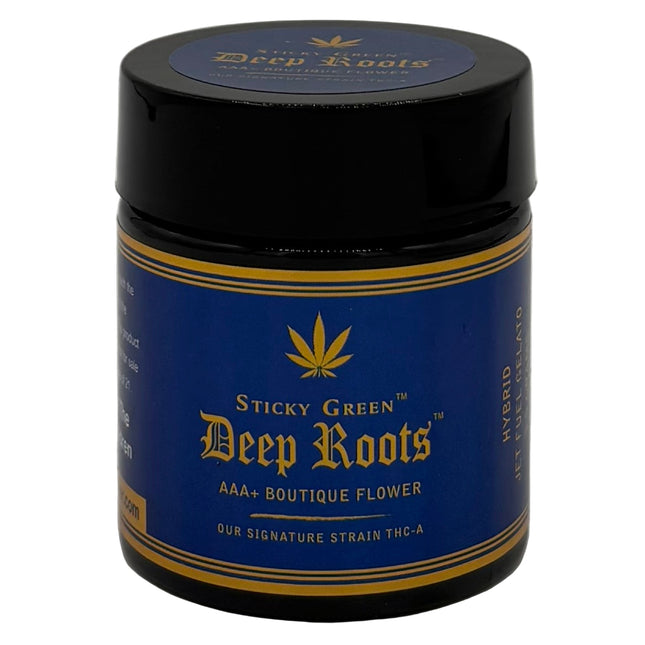 STICKY GREEN DEEP ROOTS 3.5G THC-A FLOWER (BOUTIQUE EDITION)