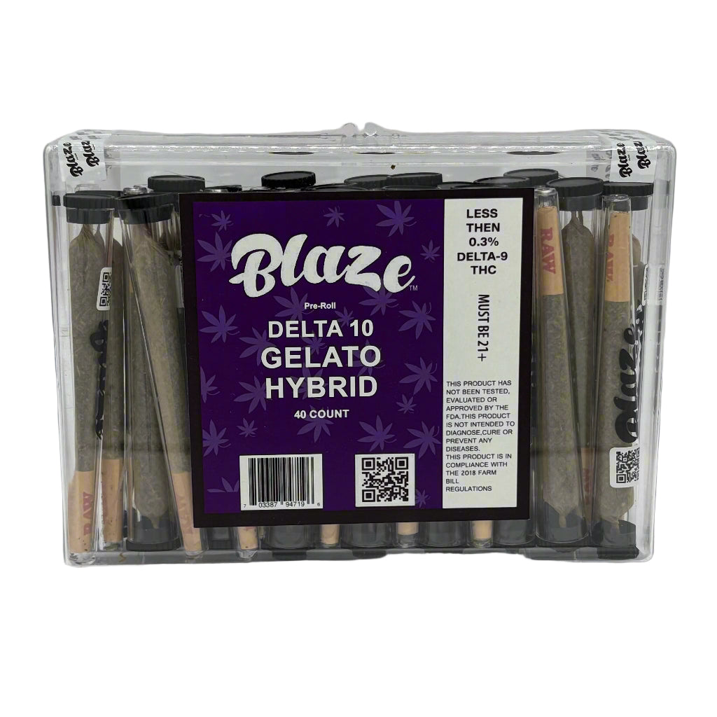 BLAZE DELTA 10 TUBED PRE ROLLS (40CT/BOX)