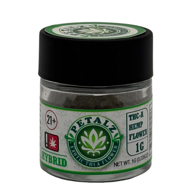 PETALZ EXOTIC THCA FLOWER 1G JAR
