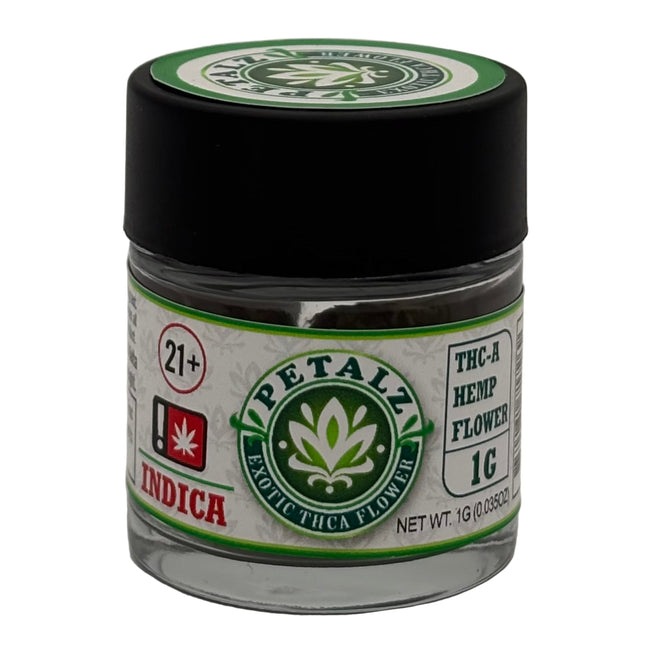 PETALZ EXOTIC THCA FLOWER 1G JAR