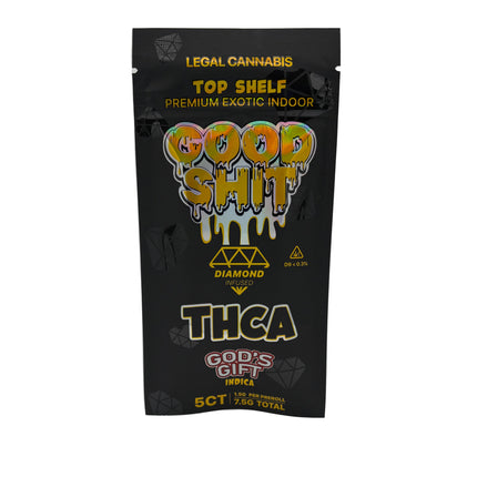 GOOD SHIT THCA DIAMOND INFUSED PRE ROLLS (1.5G X 5) 7.5G PACK