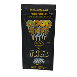 GOOD SHIT THCA DIAMOND INFUSED PRE ROLLS (1.5G X 5) 7.5G PACK