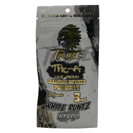 TRIBE 2G THC-A LIVE RESIN DIAMOND INFUSED PRE-ROLLS (3PC/PACK)