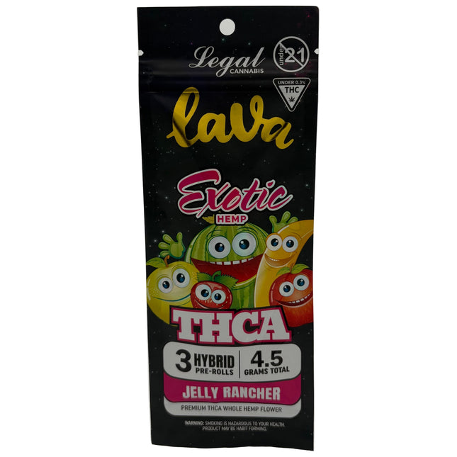 LAVA EXOTIC HEMP THCA PRE-ROLLS (3 X 1.5G EACH)