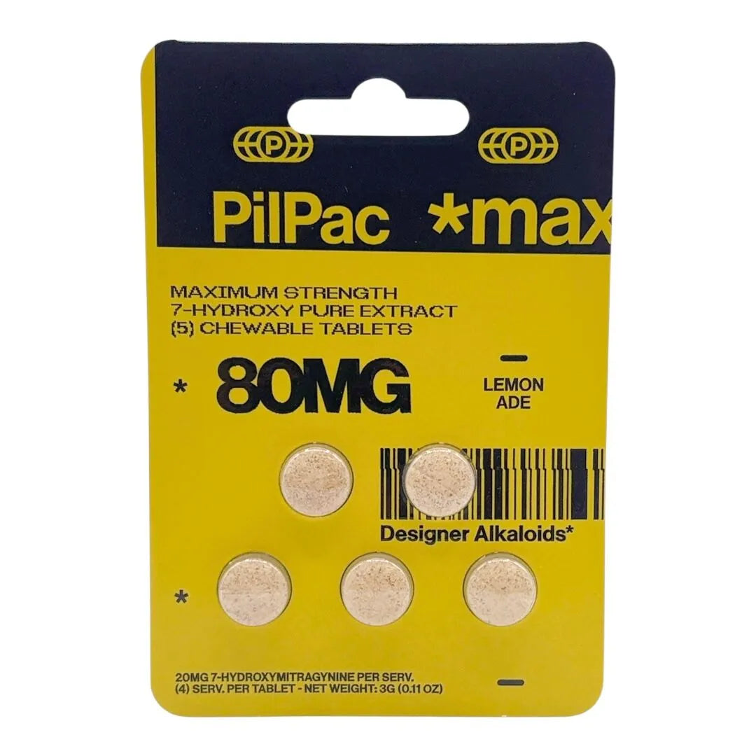 PILPAC *MAX 7-HYDROXY PURE EXTRACT 80MG TABLET (5CT PACK)