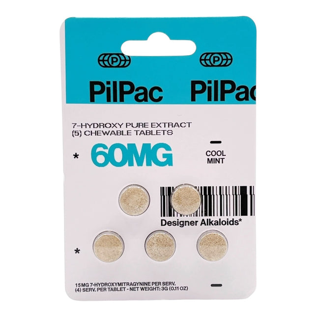 PILPAC 7-HYDROXY PURE EXTRACT 60MG TABLET (5CT PACK)