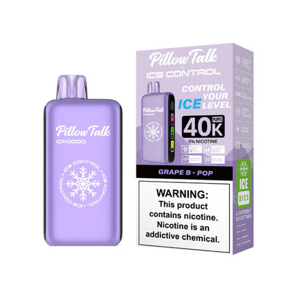 PILLOW TALK IC40000 ICE CONTROL DISPOSABLE VAPE (5CT DISPLAY)