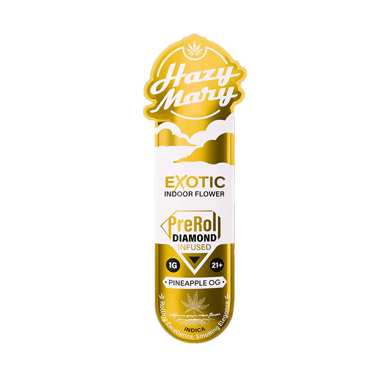 HAZY MARY 1 GRAM THC-A DIAMOND INFUSED PRE ROLL (40CT/BOX)