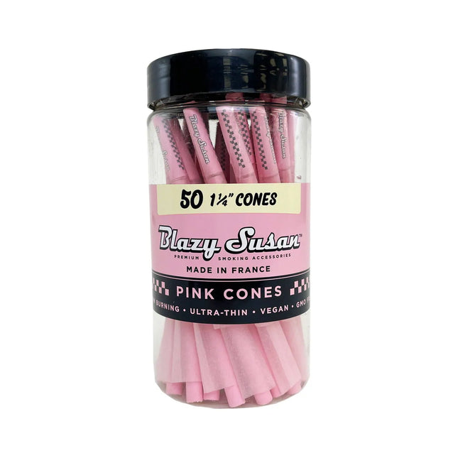 BLAZY SUSAN CONES | UNBLEACHED 1 1-4 CONES 50CT JAR