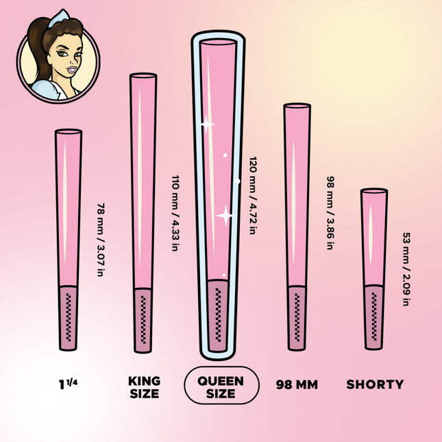 BLAZY SUSAN QUEEN SIZE CONES 25CT JAR | PINK