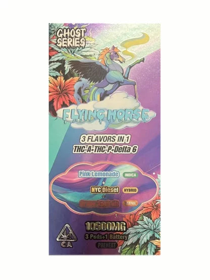 FLYING HORSE GHOST SERIES 10.G 3 IN 1 (3 POD & BATTERY SYSTEM) THCA + Rising Wholesale Inc. FLYING HORSE GHOST SERIES 10.G 3 IN 1 (3 POD & BATTERY SYSTEM) THCA + Rising Wholesale Inc.