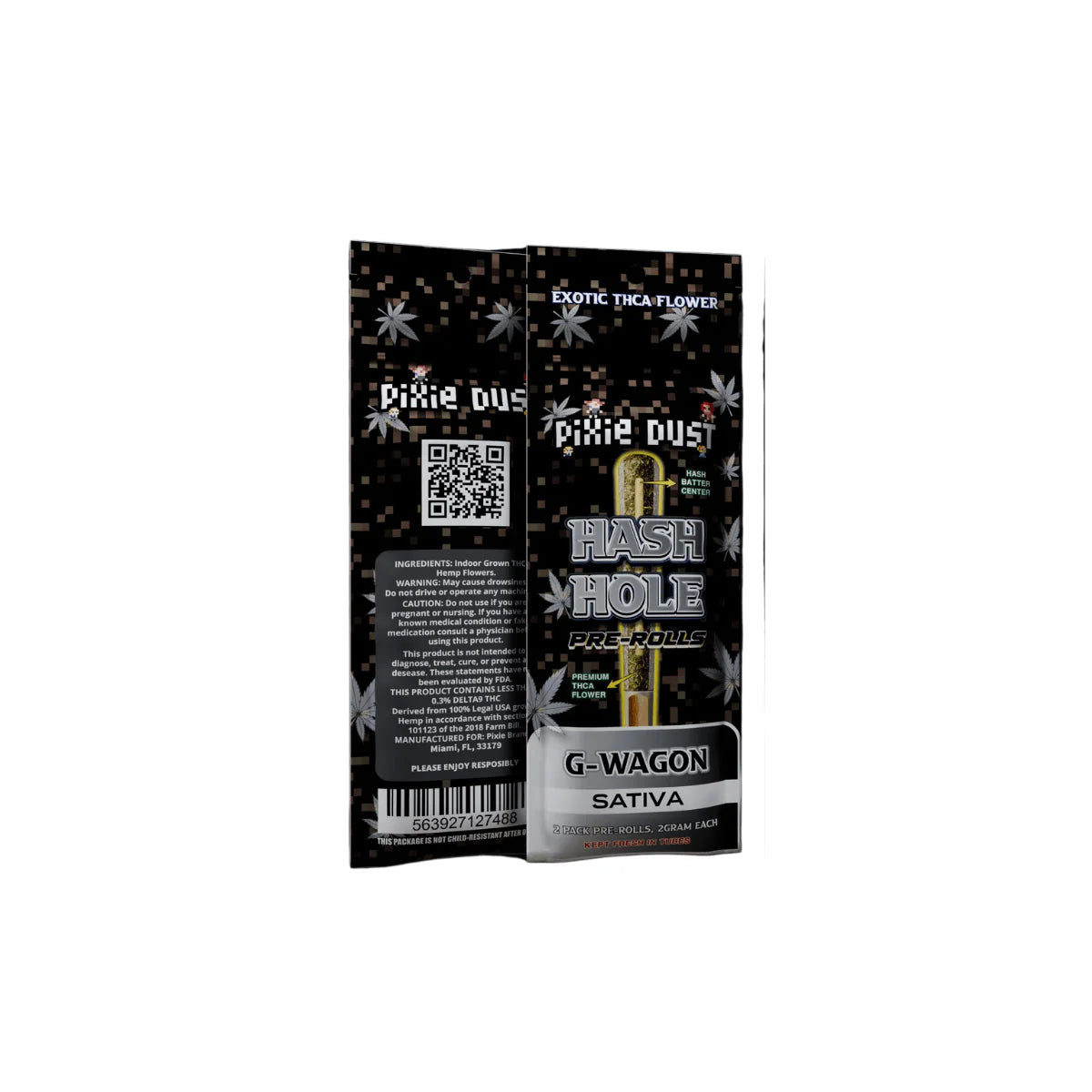 PIXIE DUST 4G THC-A HASH HOLE PRE-ROLLS (2PC/PACK)