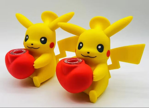 3in "SILICONE PIKACHU W/ HEART BOWL" SILICONE WATER PIPE