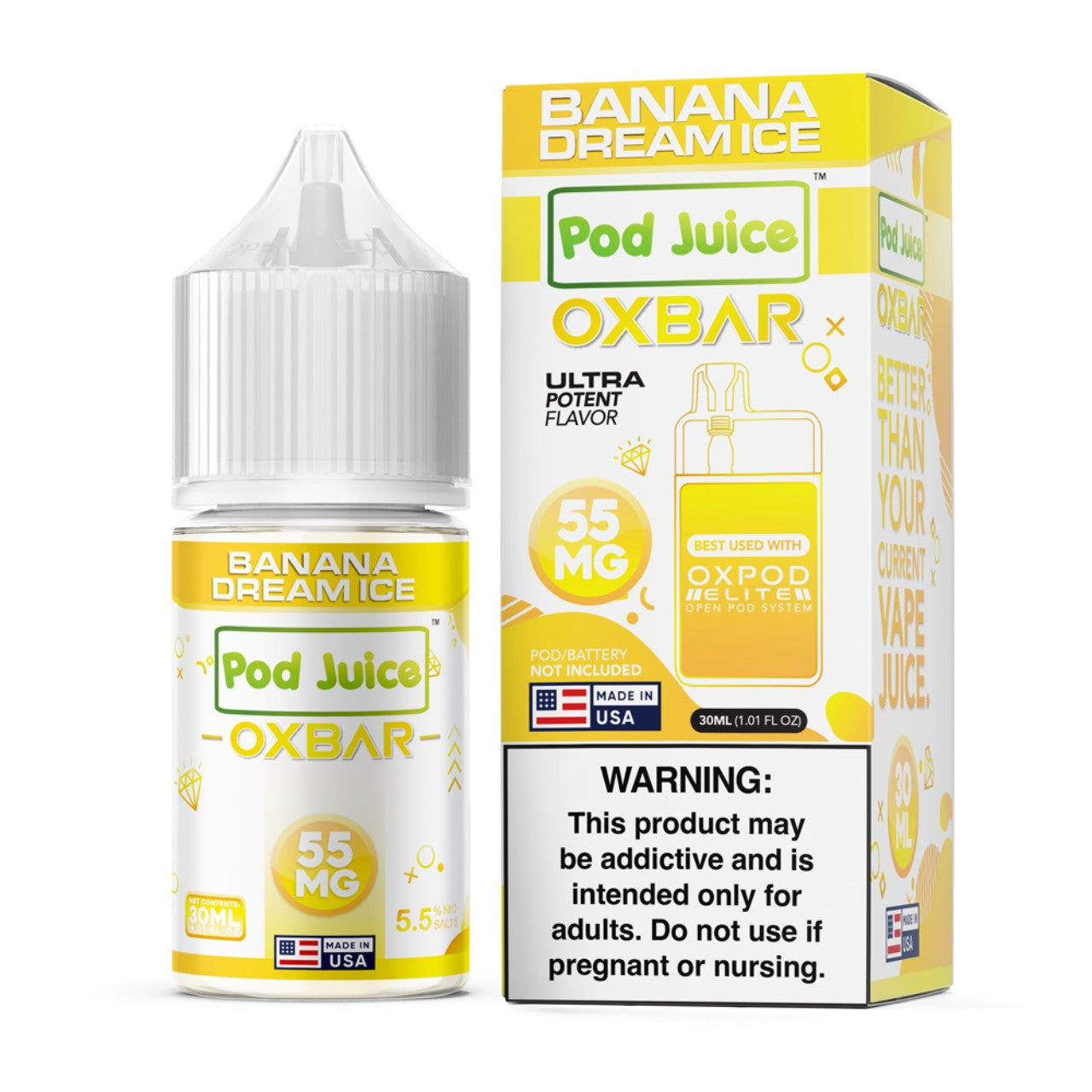 POD JUICE X OXBAR 30ML SALT NIC E-JUICE