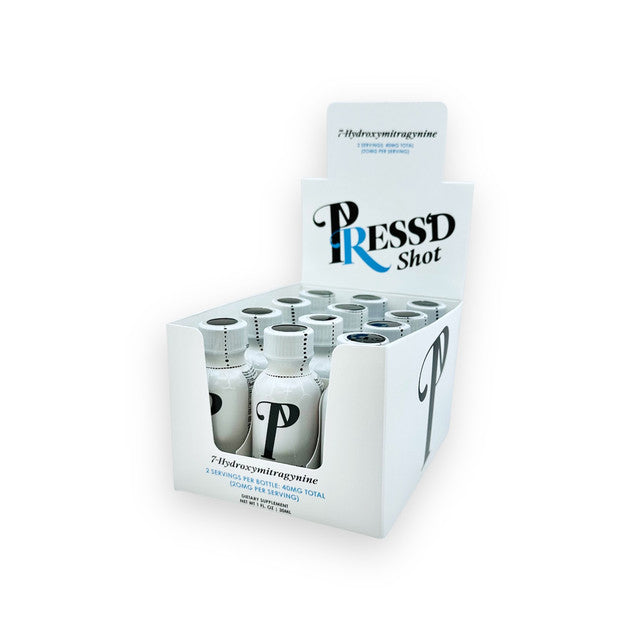 PRESS'D 7-HYDROXYMITRAGYNINE 40MG 30ML SHOT (12CT DISPLAY)