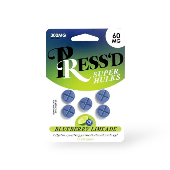 PRESS'D SUPER HULKS 7HYDROXY & PSEUDO 60MG TABLET (5CT PACK)