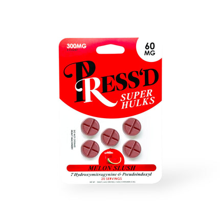 PRESS'D SUPER HULKS 7HYDROXY & PSEUDO 60MG TABLET (5CT PACK)